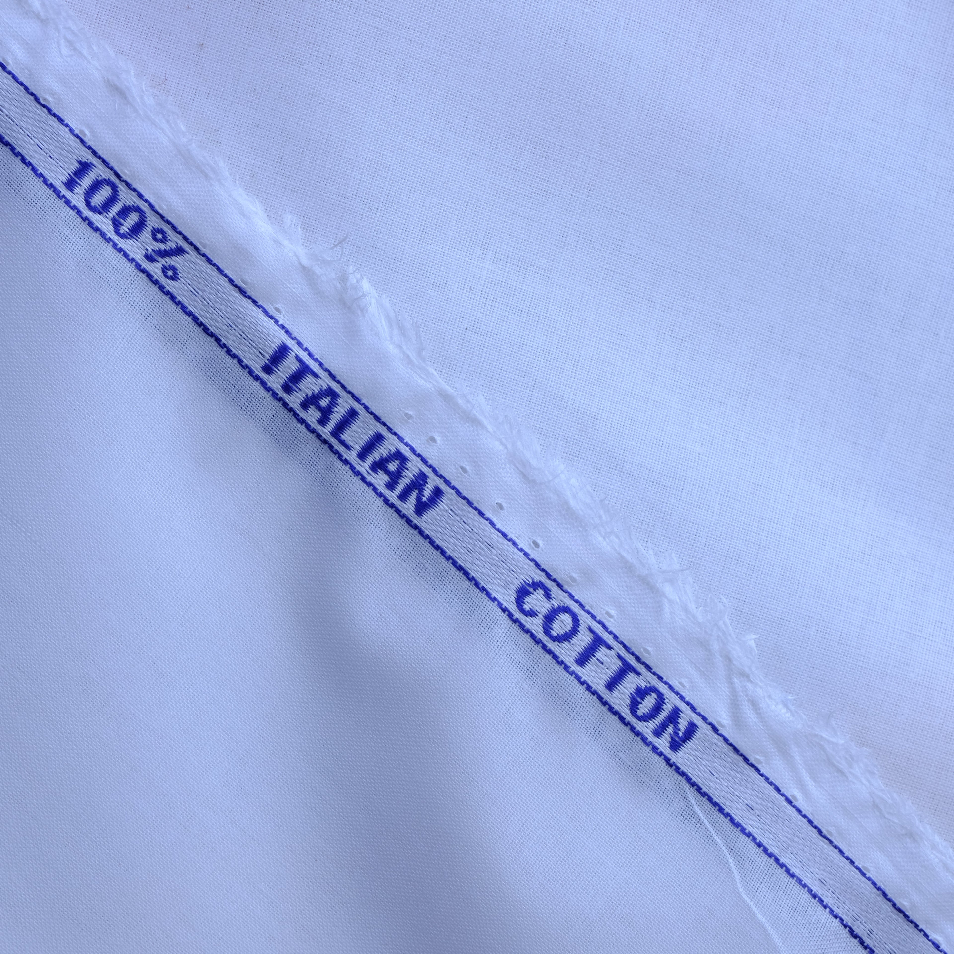 White 100% Pure Paper Cotton Plain Fabric, Minister Look.