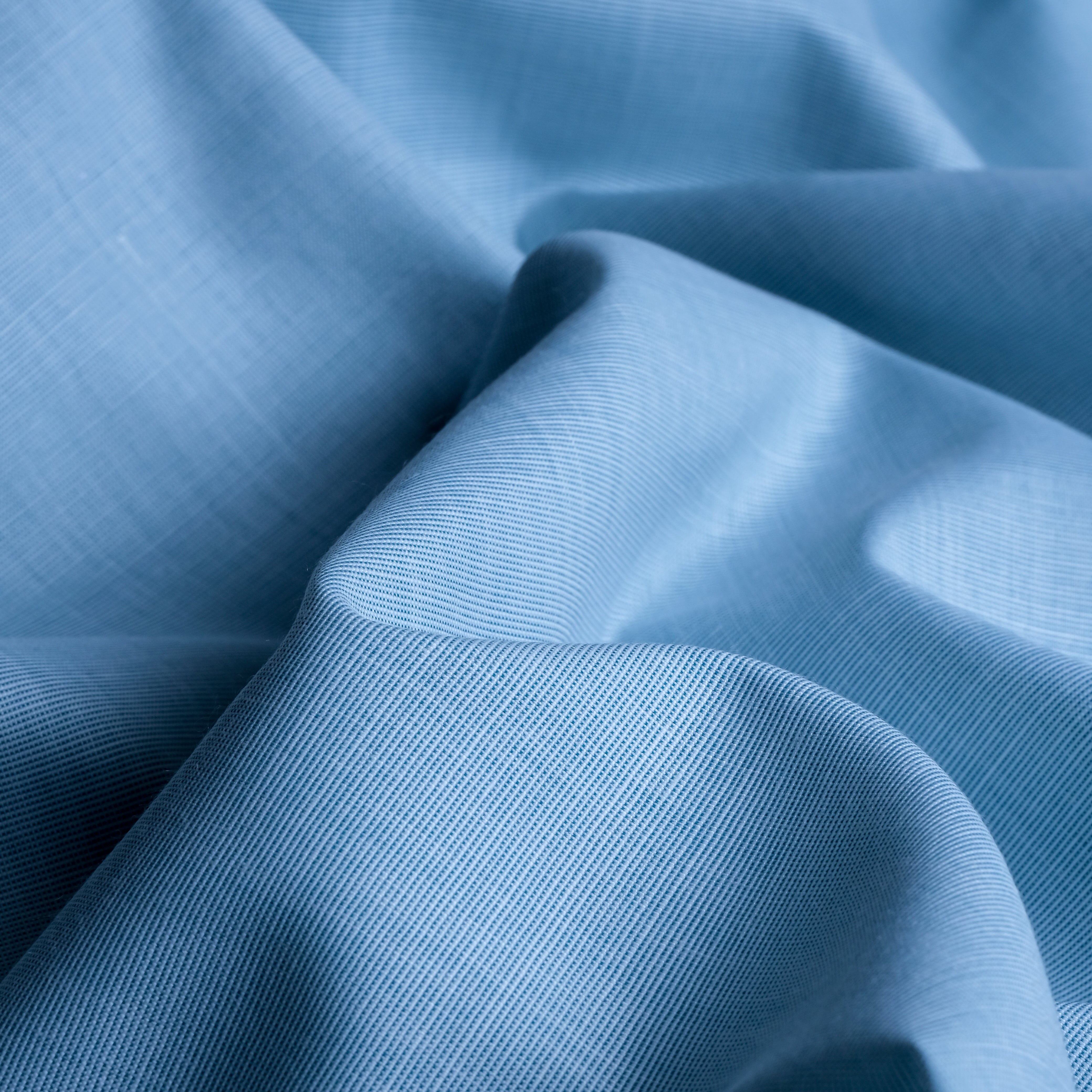 Light Blue 100% Egyptian Filafil Cotton Plain Fabric